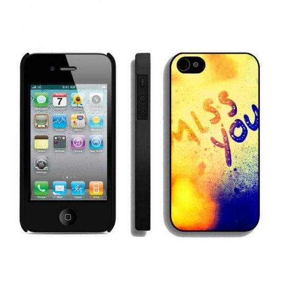Valentine Miss You iPhone 4 4S Cases BYE